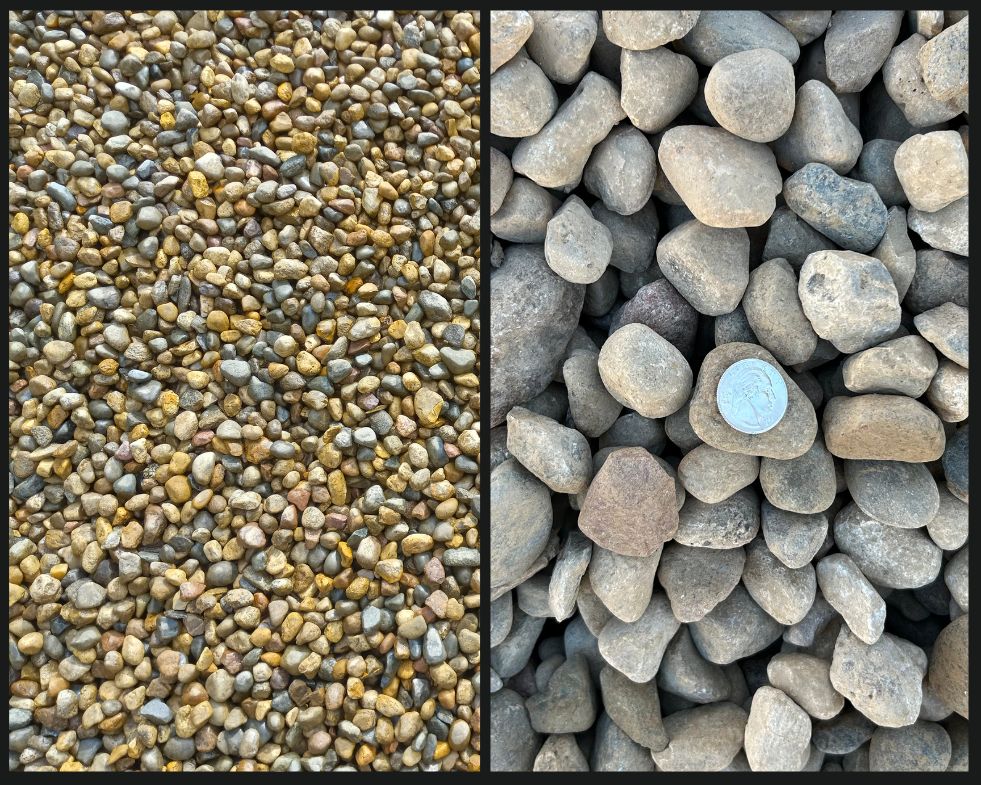 0.75"-1.5" River "Roofing" Rock