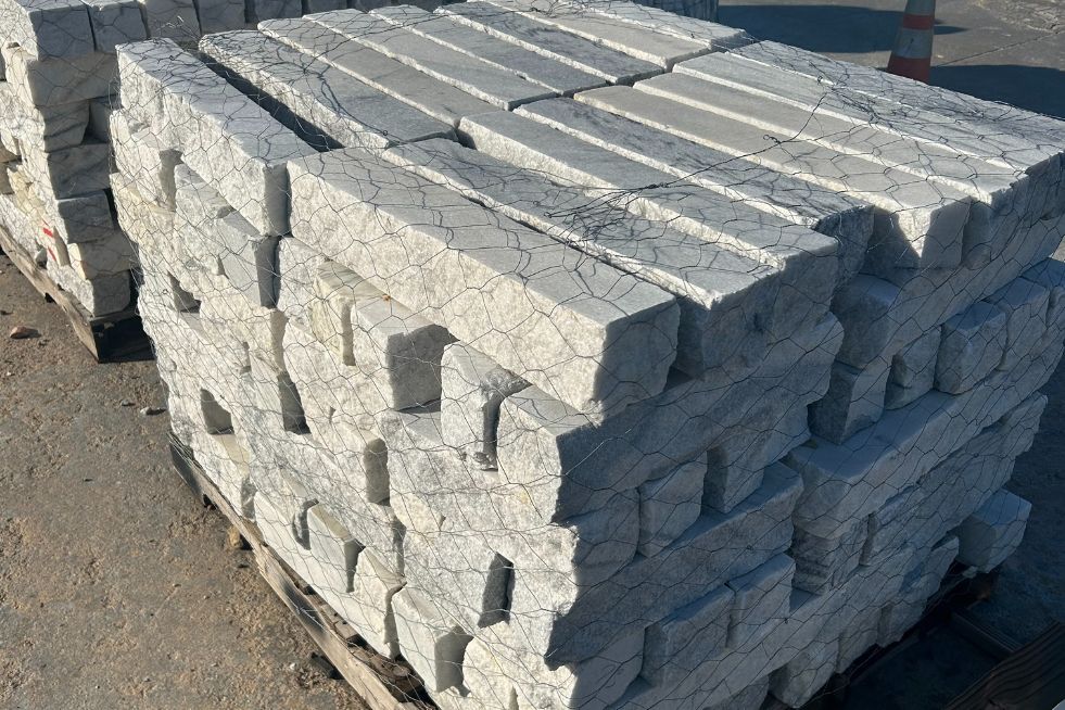 White Teton Marble Edgers