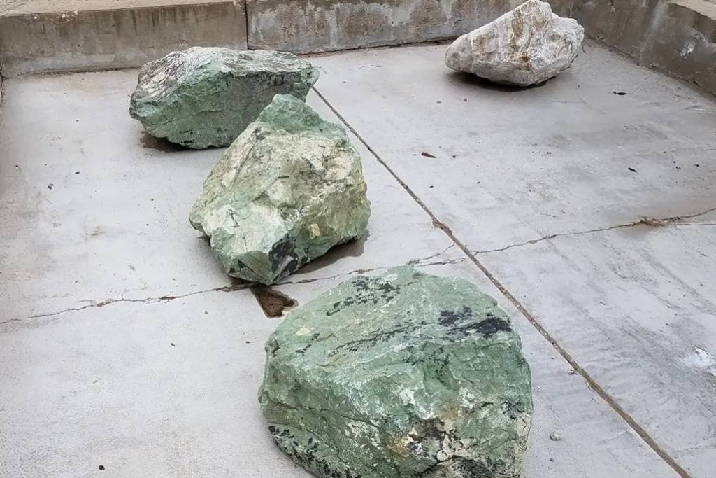 Misty Green Boulders